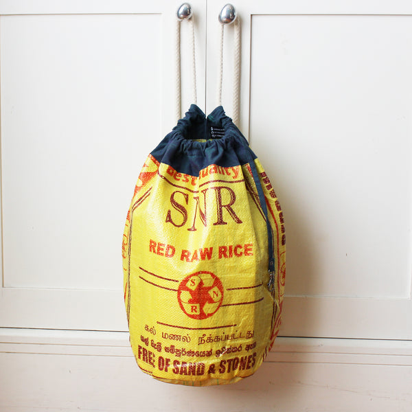 Rice sack drawstring backpack - 3 colours