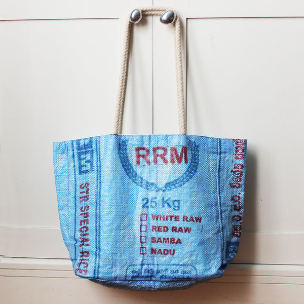 Rice sack beach tote bag - 9 designs