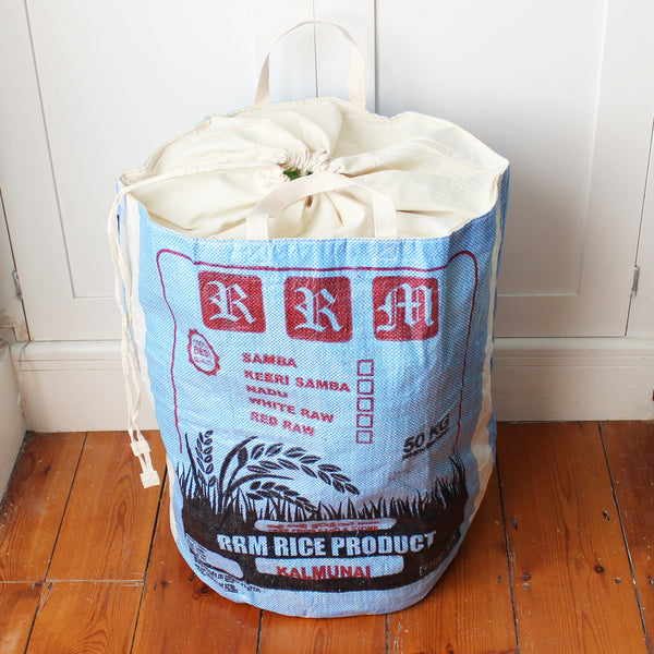 Rice sack laundry bag - 7 variations