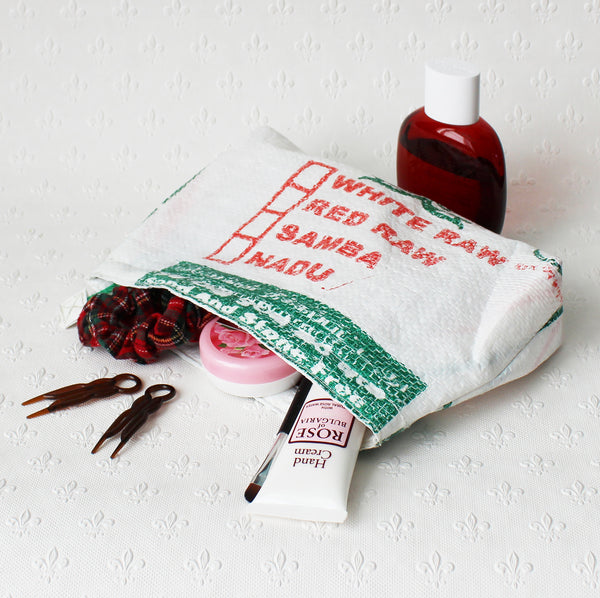 Rice sack cosmetic bag - 7 variations