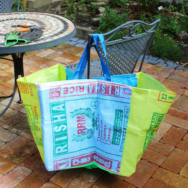Rice sack garden waste collection bag - 5 colours
