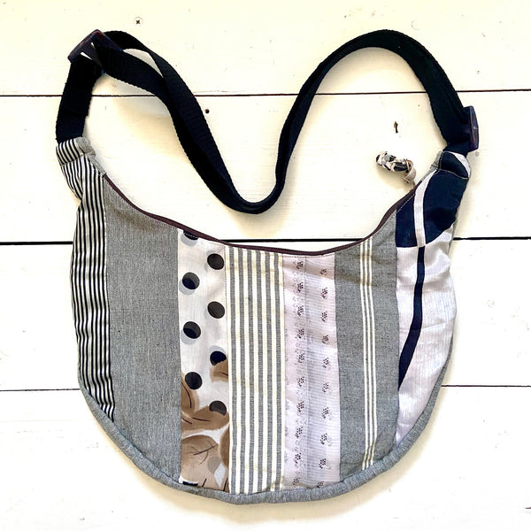 Sari patchwork moon bags