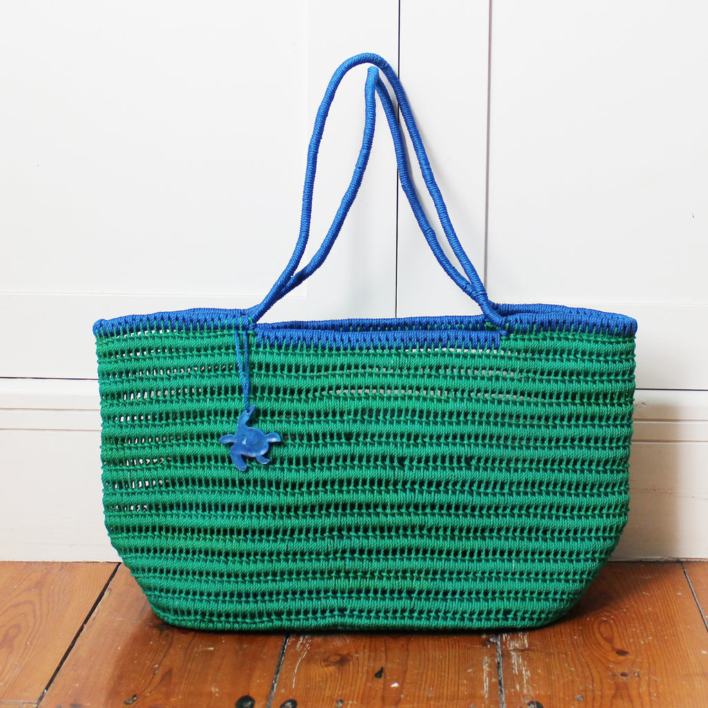 Upcycled fishing net rope market bags - 3 colours – Serendip
