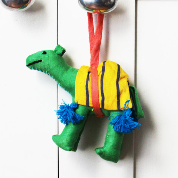 Barefoot handloom Christmas camel ornament - 6 colours