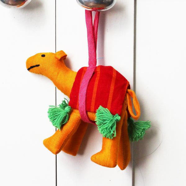 Barefoot handloom Christmas camel ornament - 6 colours