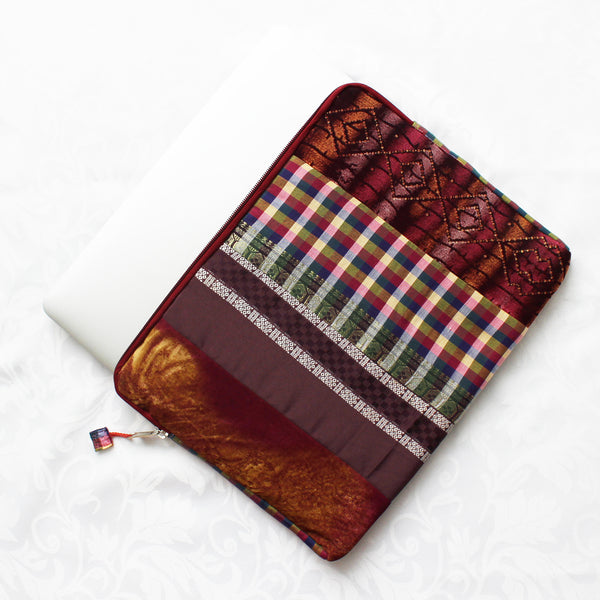 Sari patchwork laptop sleeves - 8 designs