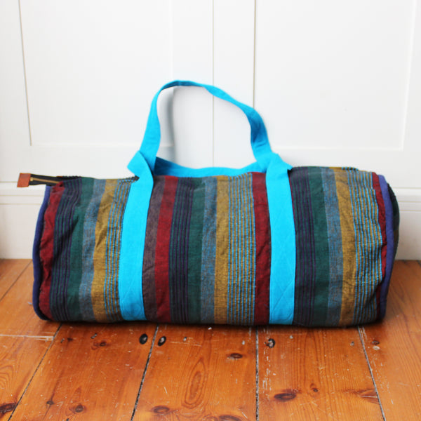 Barefoot handloom duffel / barrel bag - 2 designs