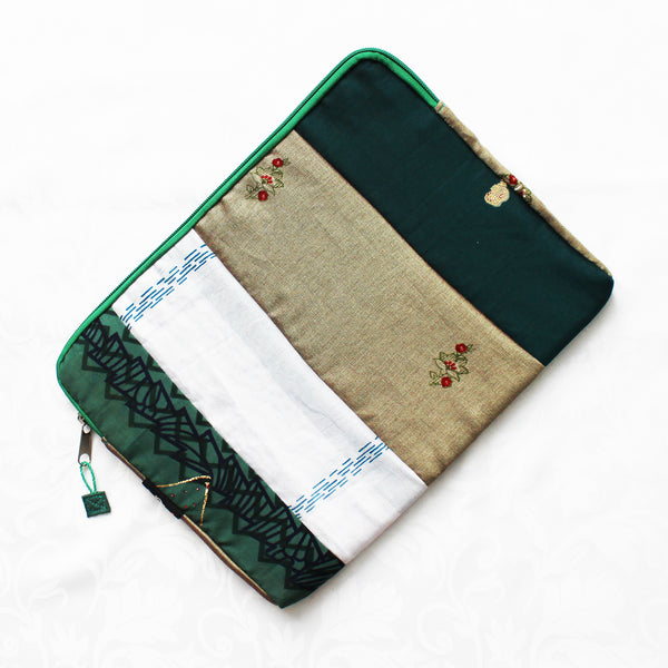 Sari patchwork laptop sleeves - 8 designs