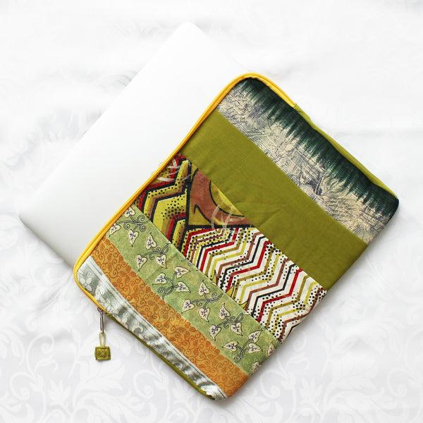 Sari patchwork laptop sleeves - 8 designs