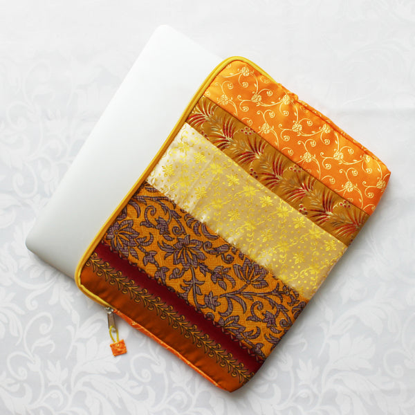 Sari patchwork laptop sleeves - 8 designs