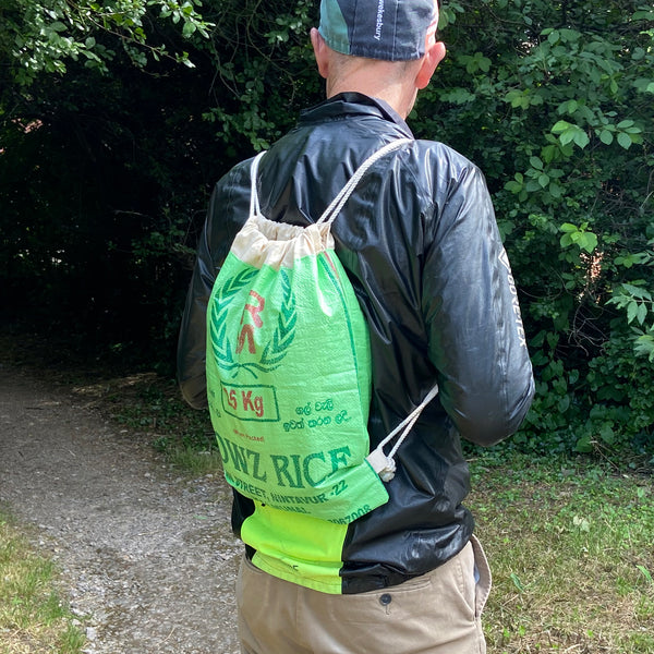 Rice sack drawstring backpack - 5 colours