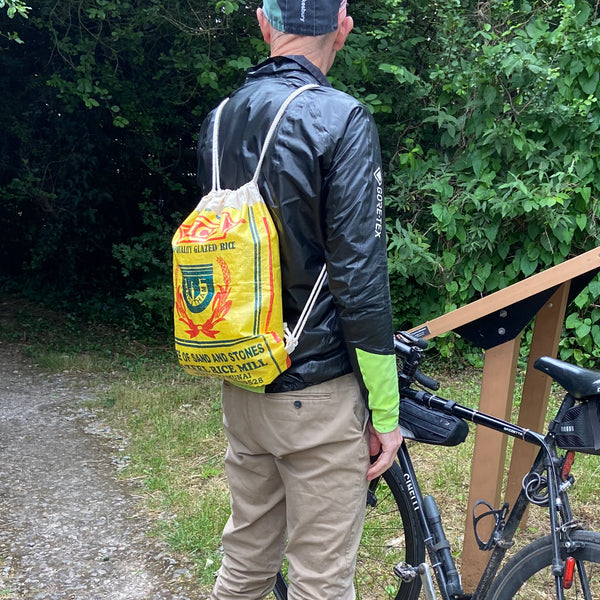 Rice sack drawstring backpack - 5 colours