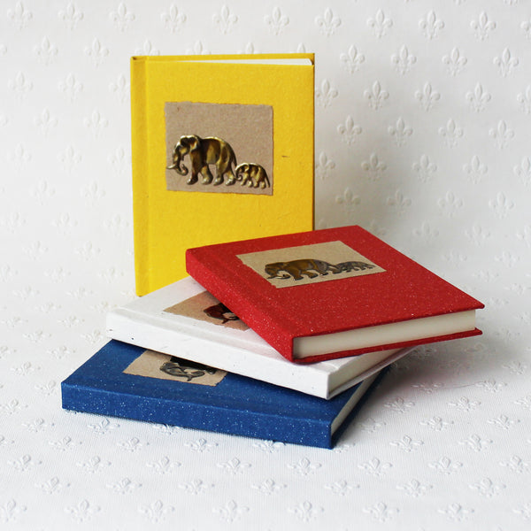 Notebooks made from elephant dung paper