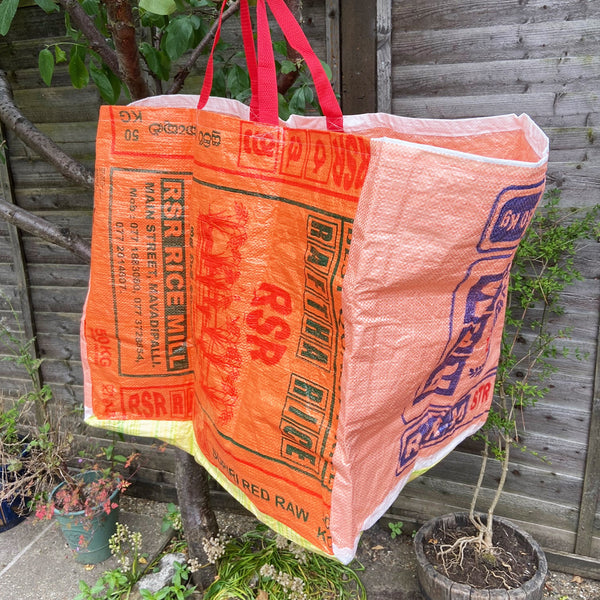 Rice sack garden waste collection bag