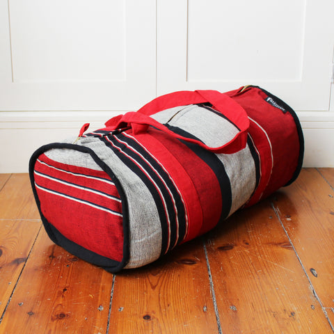 Barefoot handloom duffel / barrel bag - 2 designs