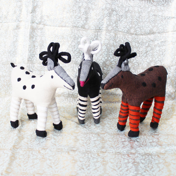 Barefoot Christmas reindeer ornament - 3 colours