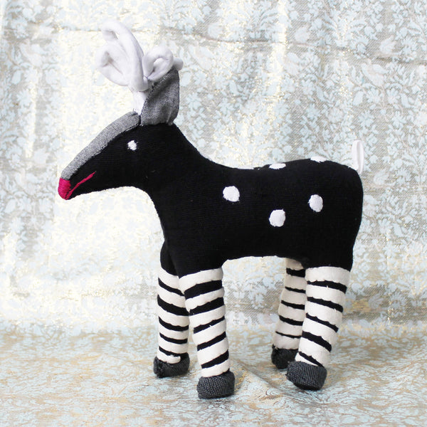 Barefoot Christmas reindeer ornament - 3 colours