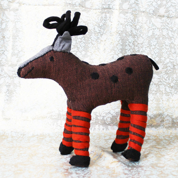 Barefoot Christmas reindeer ornament - 3 colours