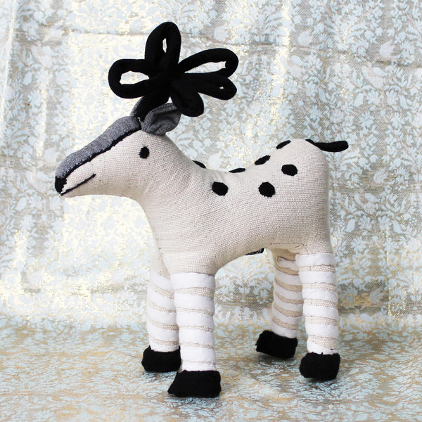 Barefoot Christmas reindeer ornament - 3 colours