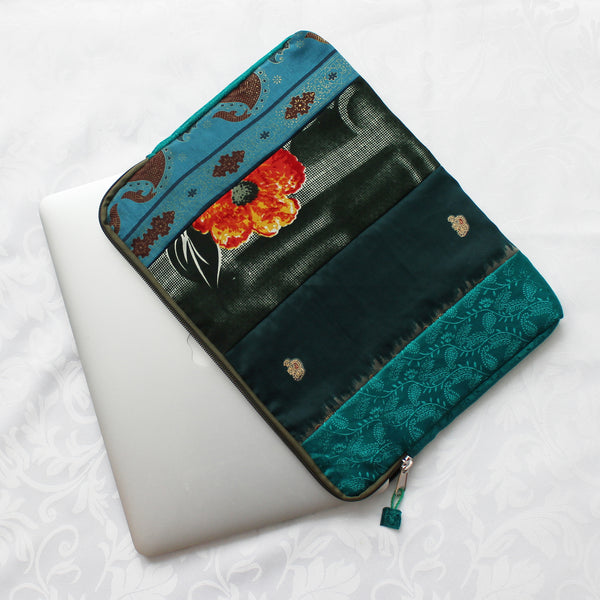 Sari patchwork laptop sleeves - 8 designs