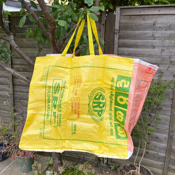 Rice sack garden waste collection bag