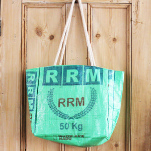 Rice sack beach tote bag - 9 designs