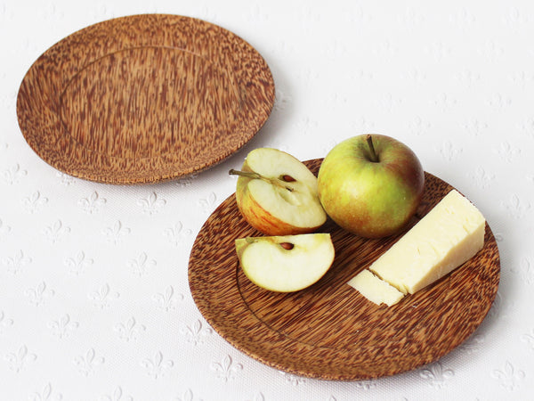 Coconut wood side plate