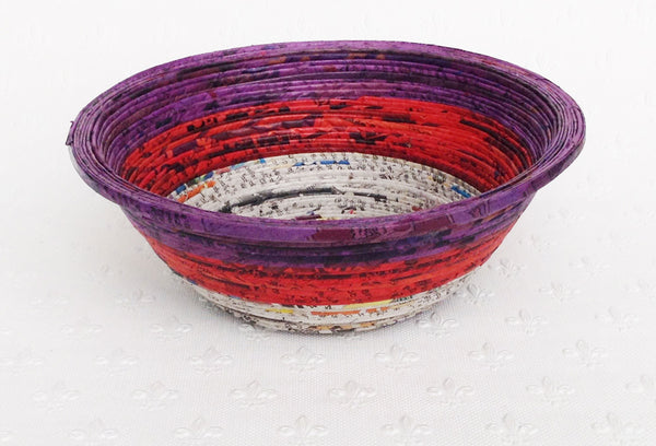Newspaper bowl - Round, Medium; 9 colours
