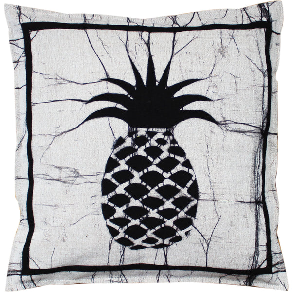 Barefoot batik cushion cover - pineapple