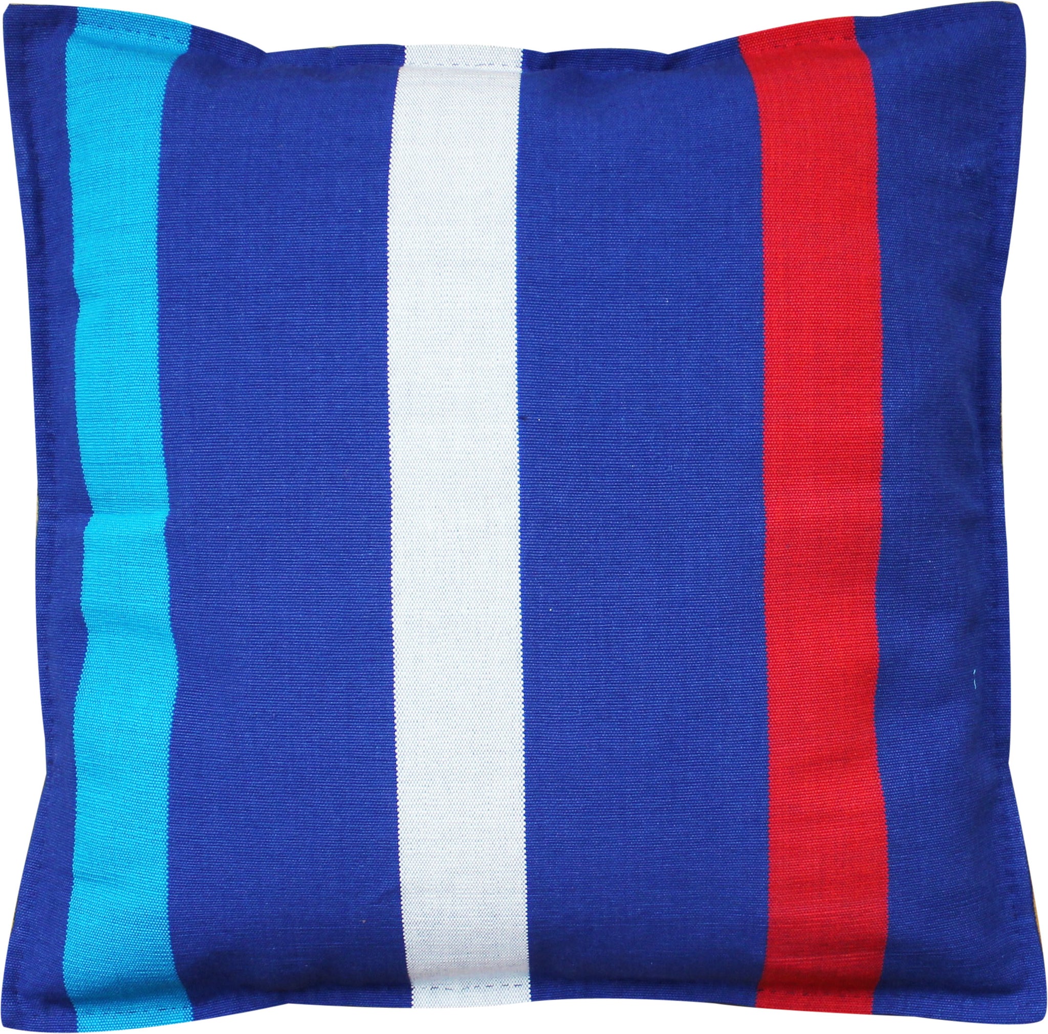Barefoot handloom cushion cover - in the navy