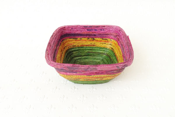 Newspaper bowl - Square, Small; 9 colours
